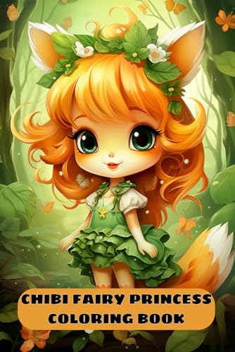 Chibi Fairy Princess Coloring Book for Kids: Adorable Fairies Coloring Pages with Whimsical Little Fairytale Princesses Miniature Illustrations von Independently published